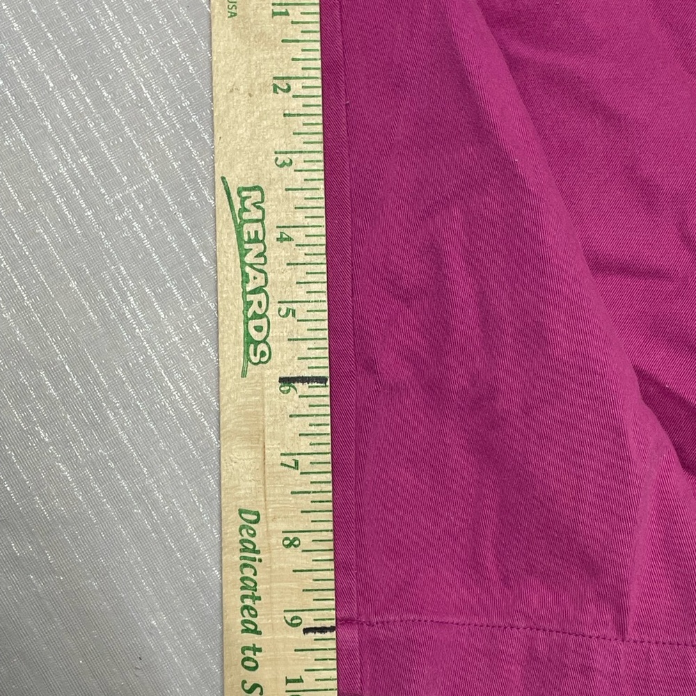 Women's Magenta Cargo Shorts with Front Pockets - Picture 4 of 7